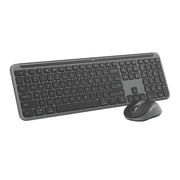 Logitech MK955 Signature Slim Wireless Keyboard and Mouse Combo, Sleek Design, Quiet Typing and Clicking, Switch Across Three Devices, Graphite