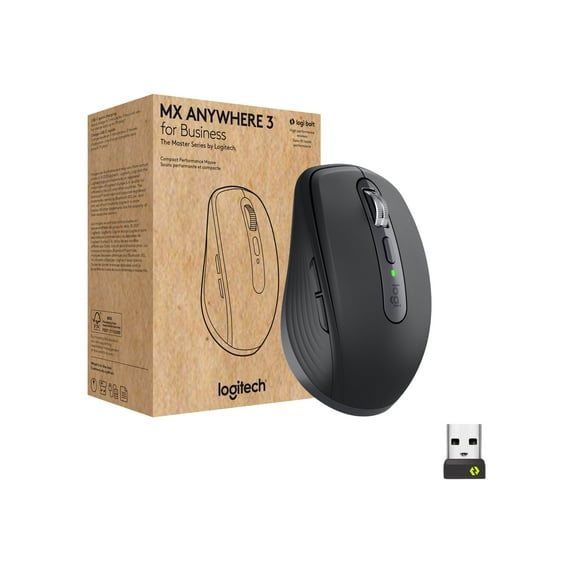 Logitech MX Anywhere 3 for Business (Graphite), Brown Box