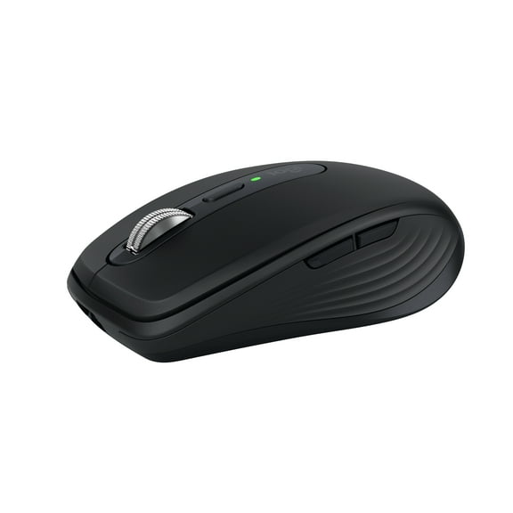 Logitech MX Anywhere 3S Compact Wireless Mouse, Fast Scrolling, 8K DPI Any-Surface Tracking, Quiet Clicks, Programmable Buttons, USB C, Bluetooth, Windows PC, Linux, Chrome, Mac, Black