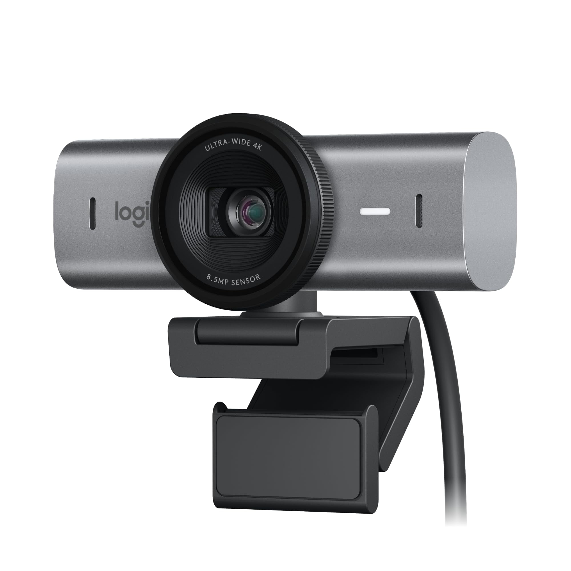 Logitech MX Brio Ultra HD 4K Collaboration and Streaming Webcam, 1080p Graphite