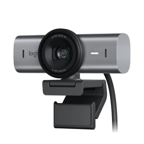 Logitech MX Brio Ultra HD 4K Collaboration and Streaming Webcam, 1080p Graphite