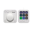 thumbnail image 1 of Logitech MX Creative Console, Programmable Keypad With 9 Customizable LCD Keys and Control Dial for Graphic Design, Video Editing, Photography, use with Adobe, Zoom, Spotify and more, Off-white, 1 of 16