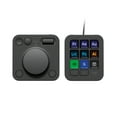 thumbnail image 1 of Logitech MX Creative Console, Programmable Keypad With 9 Customizable LCD Keys and Control Dial for Graphic Design, Video Editing, Photography, use with Adobe, Zoom, Spotify and more, Graphite, 1 of 17