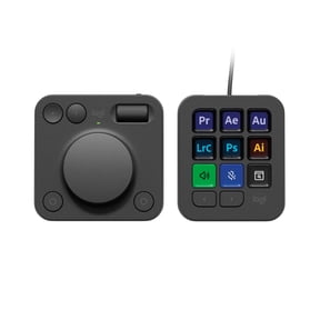 Logitech MX Creative Console, 9 Customizable Buttons with LCD Screens, Graphite