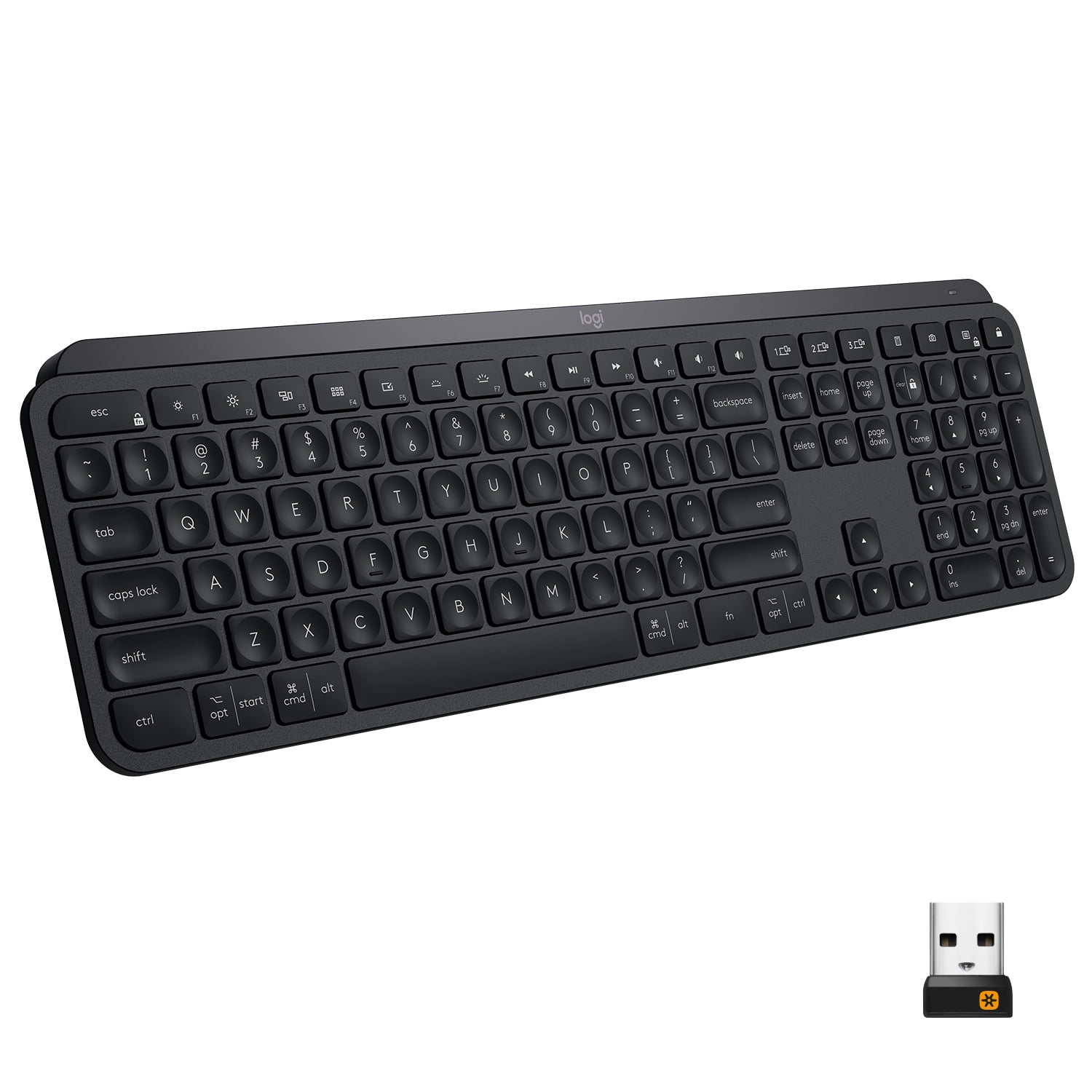 Logitech MX Keys Advanced Wireless Illuminated Keyboard, Tactile 