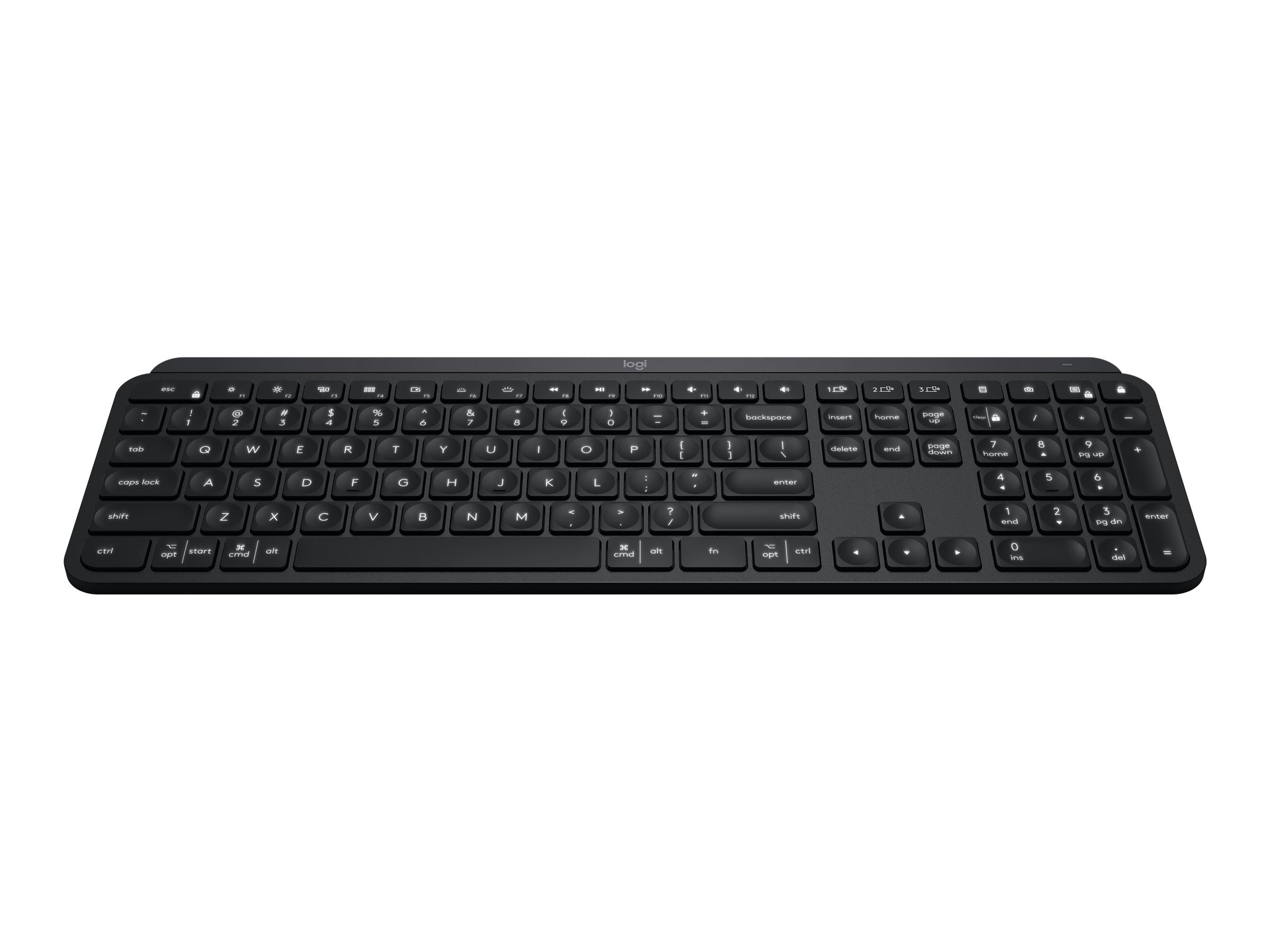 Logitech MX Keys Advanced Wireless Illuminated Keyboard, Ergonomic, Multi-Device, USB-C, Black - Walmart.com Logitech MX Keys Advanced Wireless Illuminated Keyboard, Ergonomic, Multi-Device, USB-C, Black - Walmart.com