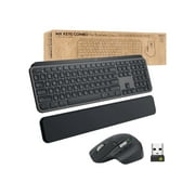 Logitech MX Keys Combo for Business , Gen 2, Full Size Wireless Keyboard and Wireless Mouse, with Keyboard Palm Rest, Bluetooth, Logi Bolt, Quiet Clicks, Windows/Mac/Chrome/Linux - Graphite