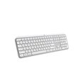 thumbnail image 1 of Logitech MX Keys Keyboards - Wireless Connectivity - Bluetooth - 32.81 ft - USB Interface - English - PC, Mac - Membrane/Scissor Keyswitch - Pale Gray, 1 of 10