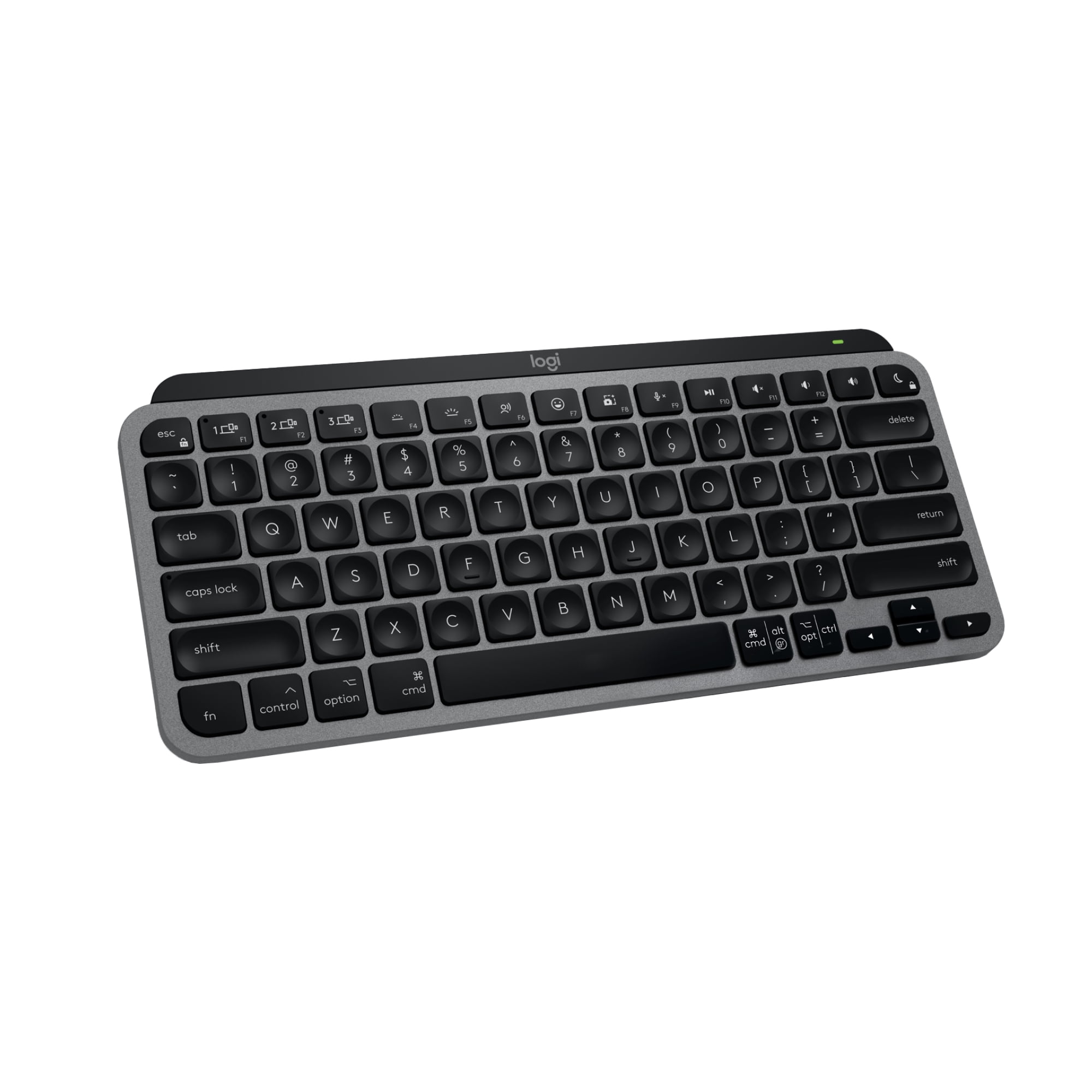 Logitech MX Keys Mini for Mac Minimalist Wireless Keyboard, Compact, Bluetooth, Backlit Keys, USB-C, Tactile Typing, Compatible with MacBook Pro,MacBook Air,iMac,iPad - Space Grey