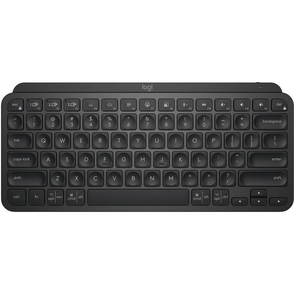 Open Box Logitech MX Keys Mini Minimalist Wireless Illuminated Keyboard, Compact, Bluetooth, Backlit, USB-C, Metal Build, Black