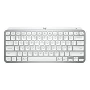 Logitech MX Keys Mini Wireless Computer Keyboard, Backlit, Bluetooth, Pale Gray