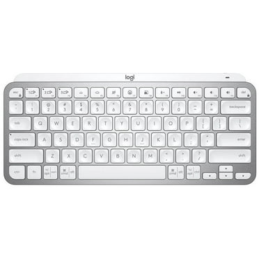 Logitech MX Keys Mini Minimalist Wireless Illuminated Keyboard, Compact, Bluetooth, USB-C, for Apple macOS, iOS, Windows, Linux, Android - Pale Gray - With Free Adobe Creative Cloud Subscription