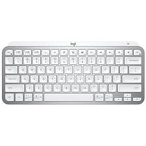 Logitech MX Keys Mini Minimalist Wireless Illuminated Keyboard, Compact, Bluetooth, USB-C, for Apple macOS, iOS, Windows, Linux, Android - Pale Gray - With Free Adobe Creative Cloud Subscription