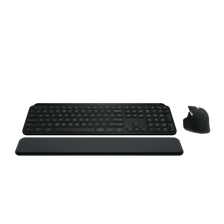 Logitech MX Keys S Combo, Wireless Keyboard and Mouse, Palm Rest