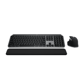 Logitech MX Keys S Combo for Mac, Wireless Keyboard and Mouse with Palm Rest, Backlit Keyboard, Fast Scroll Wireless Mouse, Space Grey