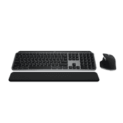 Logitech MX Keys S Combo for Mac, Wireless Keyboard and Mouse with Palm Rest, Backlit Keyboard, Fast Scroll Wireless Mouse, Space Grey