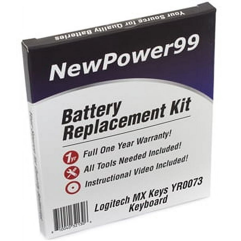 Logitech MX Keys YR0073 Keyboard Battery Replacement Kit with