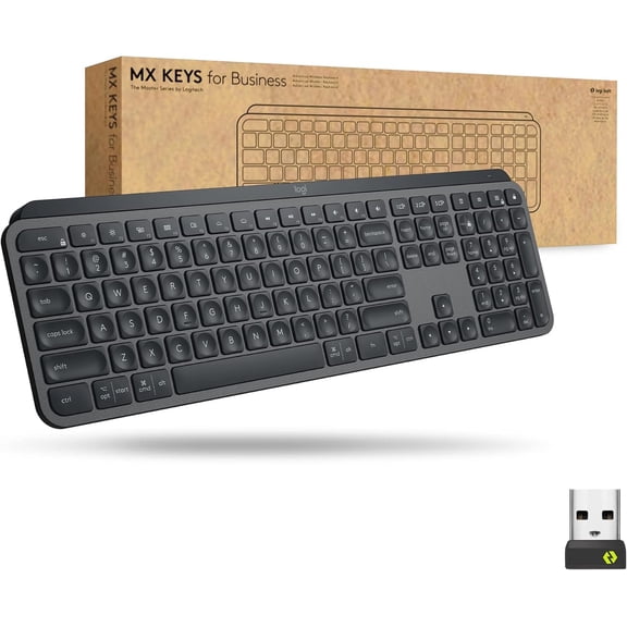 Logitech MX Keys for Business Wireless Illuminated Keyboard Full-Size - SPANISH