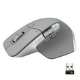 thumbnail image 1 of Logitech MX Master 3 Wireless Computer Mouse, 7 Buttons, 2.4GHz, Bluetooth, Mid Gray, 1 of 8