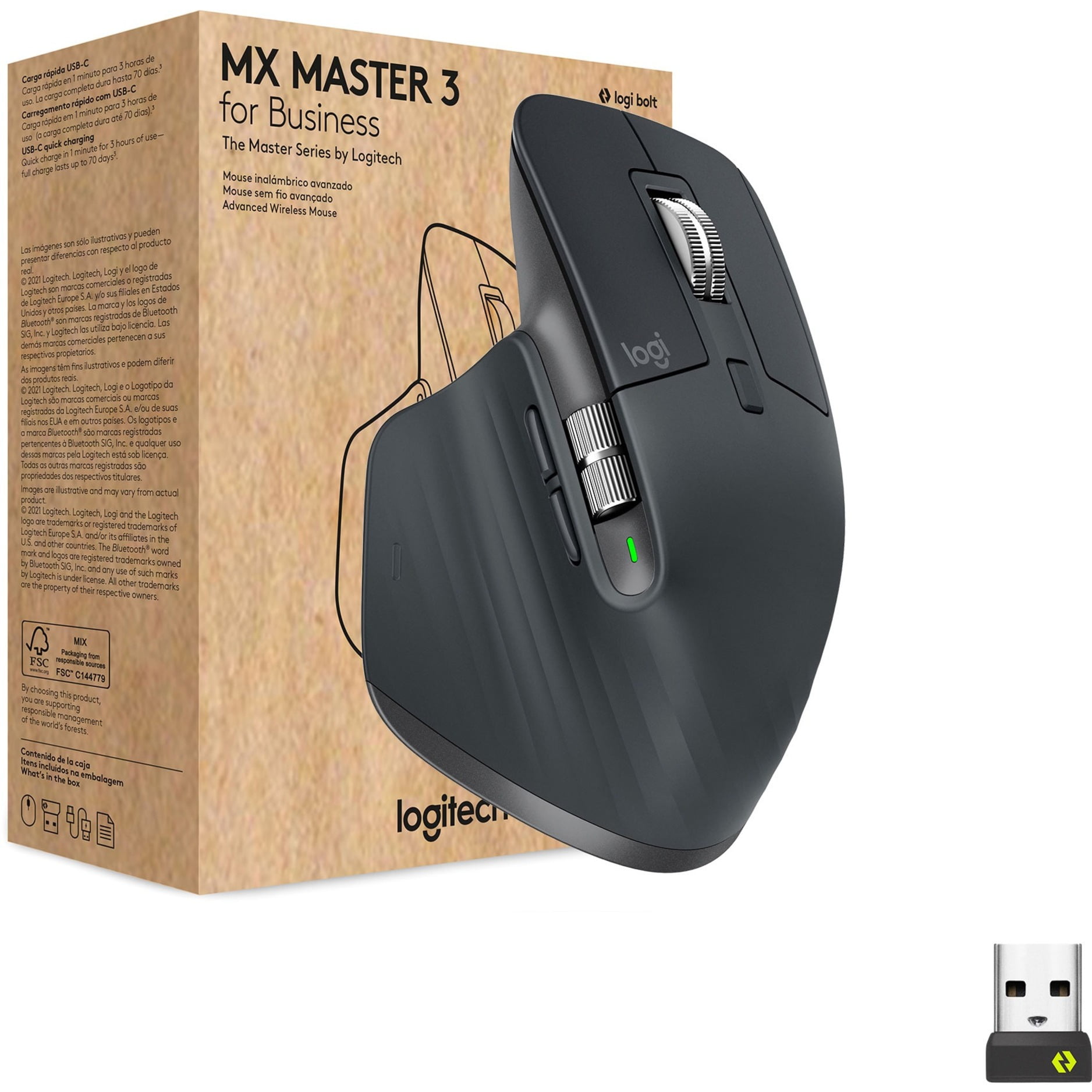 Logitech MX Master 3 for Business Mouse, Graphite - Walmart.com