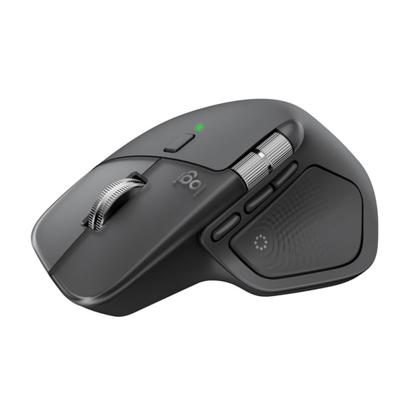 Logitech MX Master 4, Ergonomic Wireless Mouse with Advanced Performance Haptic Feedback, Ultra-Fast Scrolling, USB-C Charging, Bluetooth, Windows, MacOS - Graphite