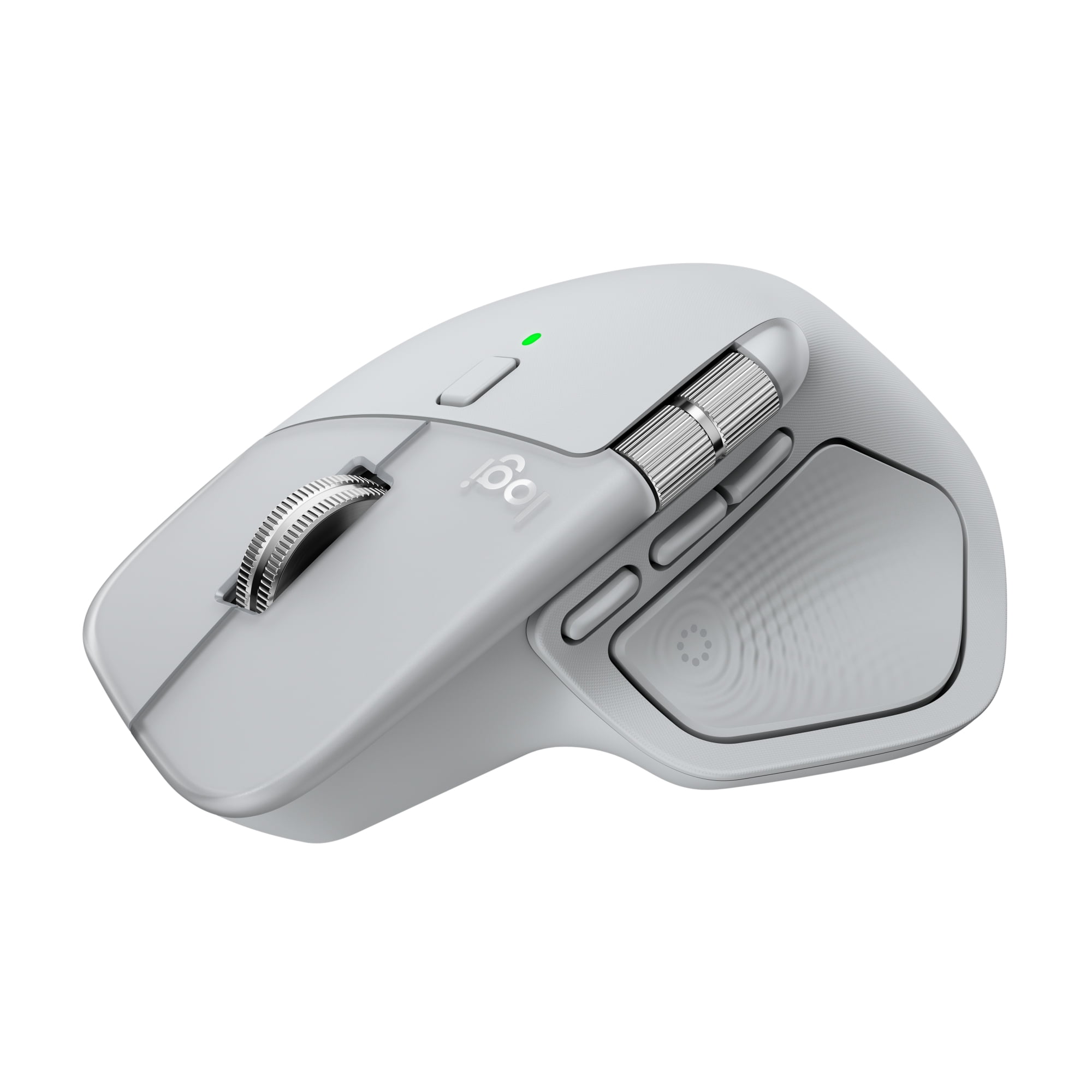 Logitech MX Master 4, Ergonomic Wireless Mouse with Advanced Performance Haptic Feedback, Ultra-Fast Scrolling, USB-C Charging, Bluetooth, Windows, MacOS - Pale Gray