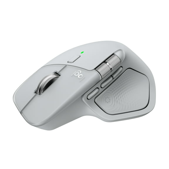 Logitech MX Master 4, Ergonomic Wireless Mouse with Advanced Performance Haptic Feedback, Ultra-Fast Scrolling, USB-C Charging, Bluetooth, Pale Gray