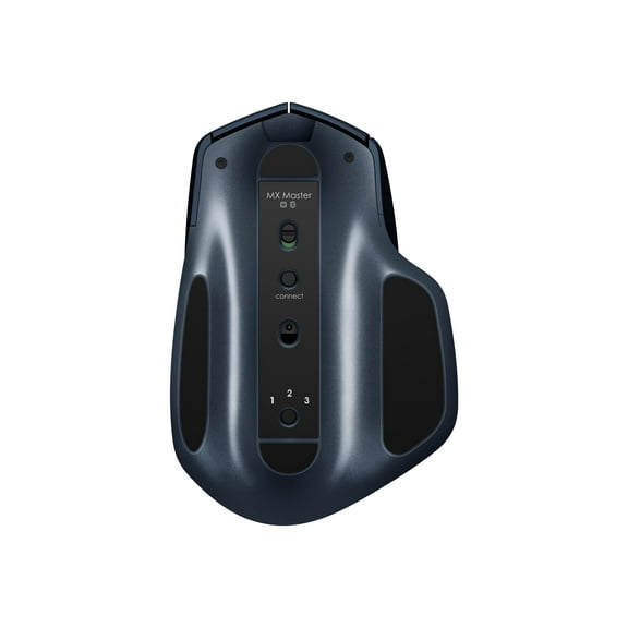 Logitech MX Master - Mouse - laser - 7 buttons - wireless - 2.4 GHz, Bluetooth - USB wireless receiver - navy blue