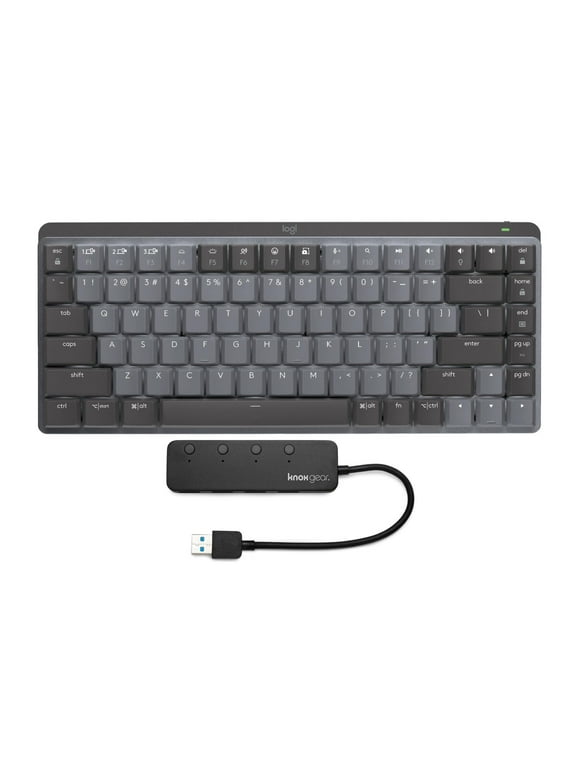Logitech MX Mechanical Mini Clicky Keyboard (Graphite) with 3.0 USB Hub