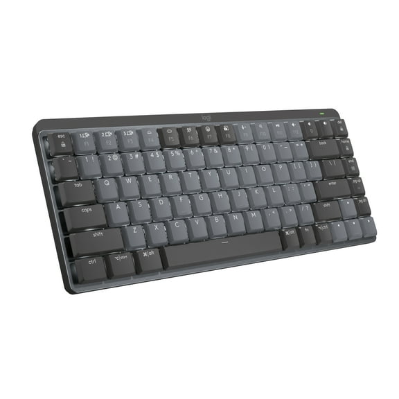 Logitech MX Mechanical Mini Wireless Illuminated Keyboard, Linear Switches, Backlit, Bluetooth, USB-C, macOS, Windows, Linux, iOS, Android, Graphite