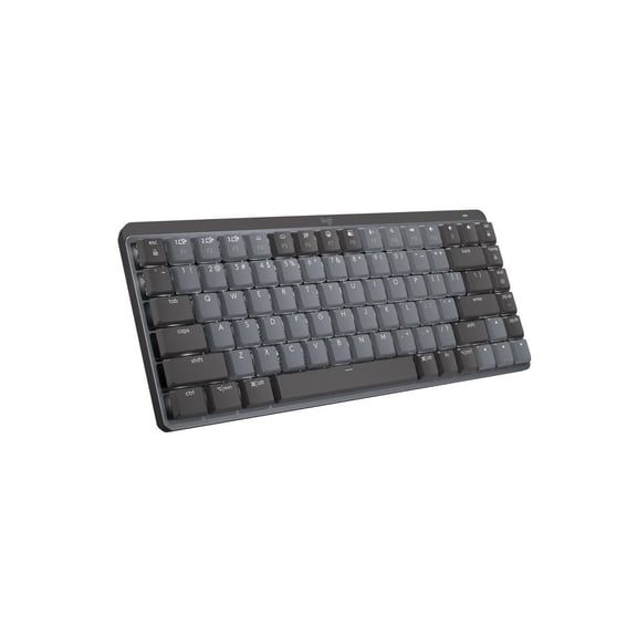 Logitech MX Mechanical Mini Wireless Illuminated Keyboard, Tactile Quiet Switches, Backlit, Bluetooth, USB-C, macOS, Windows, Linux, iOS, Android, Graphite