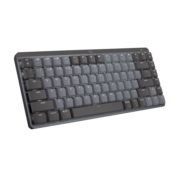 Logitech MX Mechanical Mini Wireless Illuminated Keyboard, Tactile Quiet Switches, Backlit, Bluetooth, USB-C, macOS, Windows, Linux, iOS, Android, Graphite