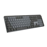 Logitech MX Mechanical Wireless Illuminated Keyboard, Clicky Switches, Graphite