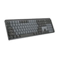 thumbnail image 1 of Logitech MX Mechanical Wireless Illuminated Performance Keyboard, Linear Switches, Backlit Keys, Bluetooth, USB-C, macOS, Windows, Linux, iOS, Android, Metal, 1 of 14