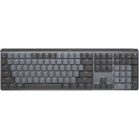 Logitech - MX Mechanical Full size Wireless Mechanical Tactile Switch Keyboard for Windows/macOS with Backlit Keys - Graphite