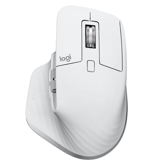 Logitech Master Series MX Master 3S Performance Wireless Mouse, USB-a to USB-C, Pale Gray