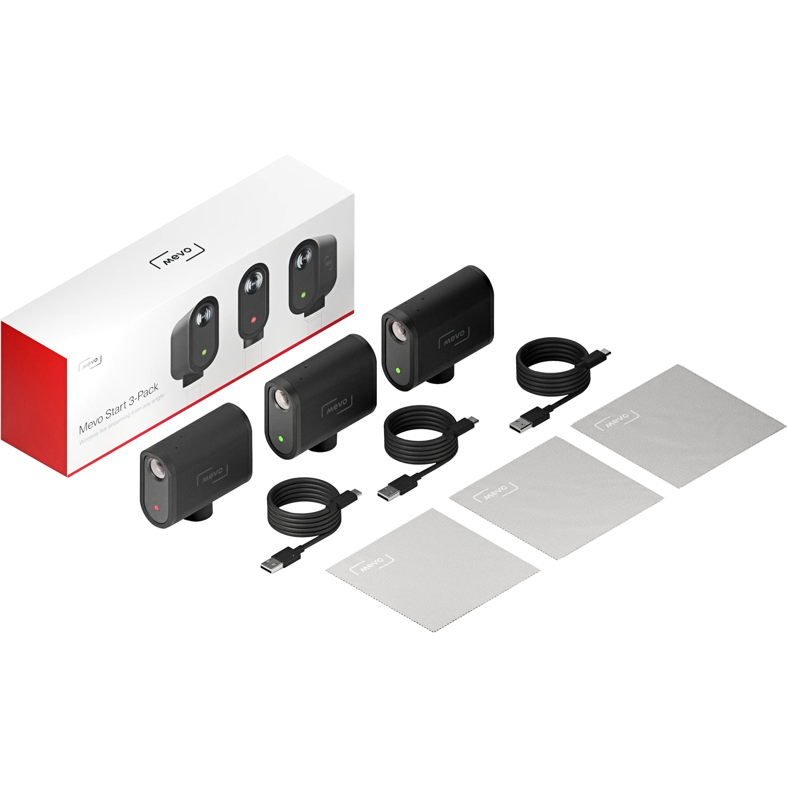 Logitech Mevo Start 3-Pack HD Wi-Fi Wireless Live Streaming