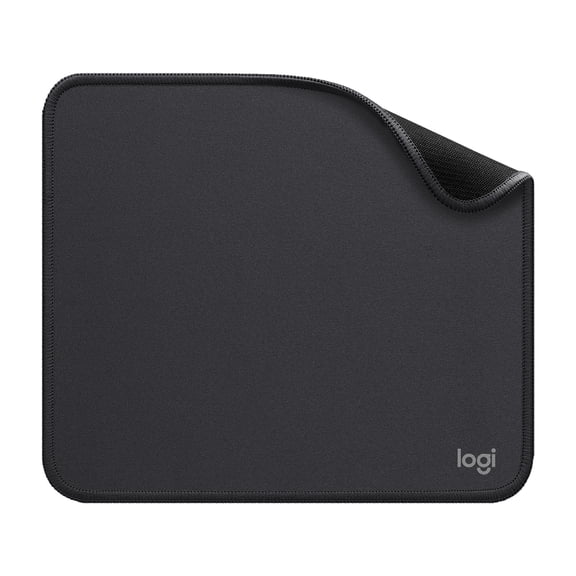 Logitech Mouse Pad - Studio Series, Computer Mouse Mat with Anti-slip Rubber Base, Easy Gliding, Spill-Resistant Surface, Graphite