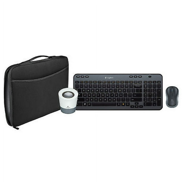 Logitech Notebook Essentials Kit - Sleeve, Speaker, Wireless Keyboard ...