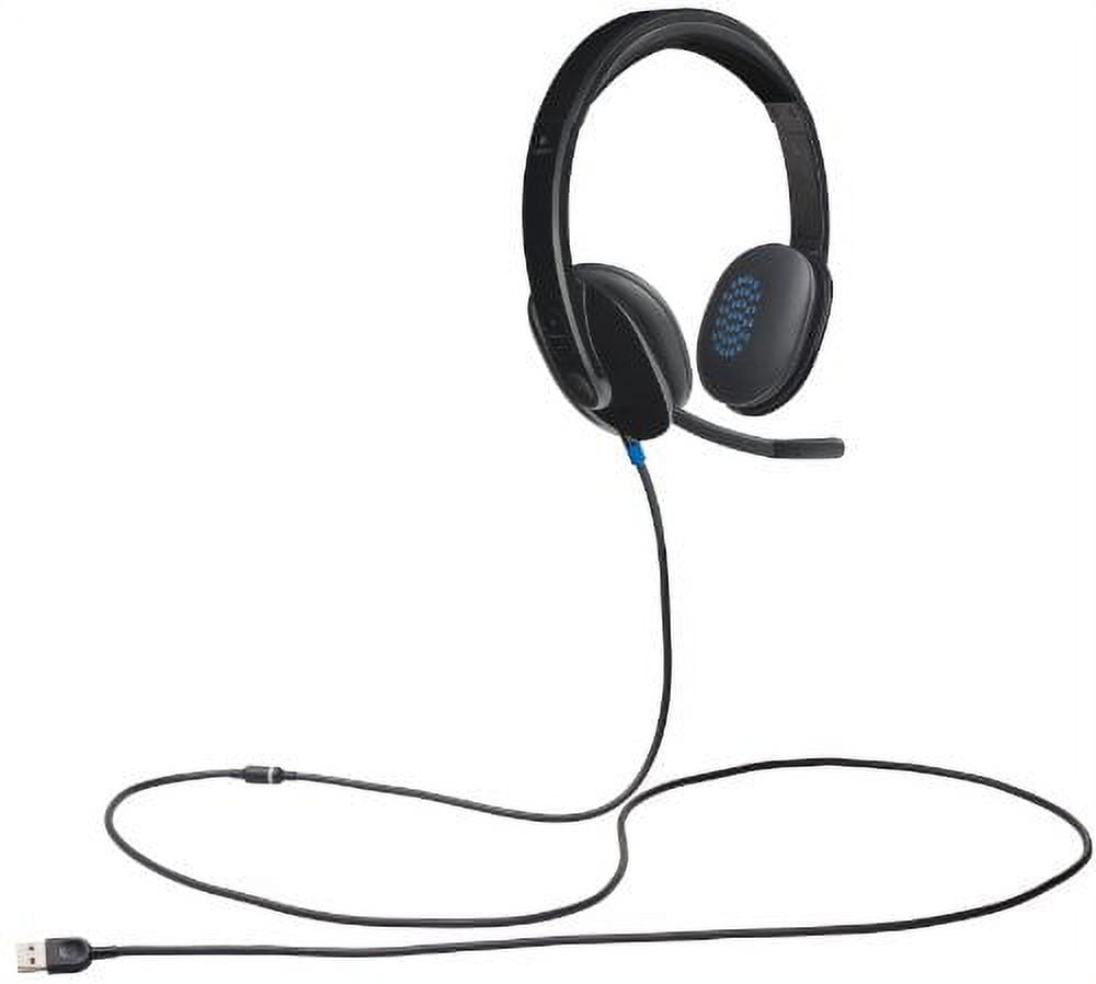 Logitech H540 USB Headset - Wired Computer Laptop Headphone with Plug ...