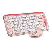 Logitech POP ICON Combo, Bluetooth Keyboard and Mouse Combo, Comfortable Typing, programmable Keys and Buttons, Rose