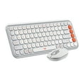 thumbnail interactive-video image 1 of Logitech POP ICON Combo, Bluetooth Keyboard and Mouse Combo, Comfortable Typing, programmable Keys and Buttons, Off-White, 1 of 14