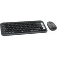 thumbnail image 1 of Logitech POP ICON Combo, Bluetooth Keyboard and Mouse Combo, Comfortable Typing, programmable Keys and Buttons, Quiet clicks, Easy-Switch up to 3 Devices - Graphite and Off-White, 1 of 8