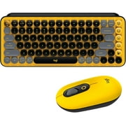 Logitech POP Keys & Mouse Combo Wireless Mechanical Keyboard Emoji Keys YELLOW