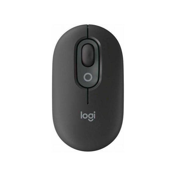 Logitech POP Mouse, Wireless Mouse with Customizable Emojis, SilentTouch Technology, Precision/Speed Scroll, Compact Design, Bluetooth, Multi-Device, OS Compatible - Graphite