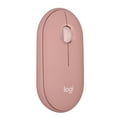 thumbnail image 1 of Logitech Pebble Mouse 2 M350s Slim Bluetooth Wireless Mouse, Portable, Lightweight, Customizable Button, Quiet Clicks, Tonal Rose, 1 of 13