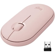 Logitech Pebble M350 910-005769 Rose Pink 3 Buttons 1 x Wheel Dual RF / Bluetooth Wireless Optical 1000 dpi Mouse