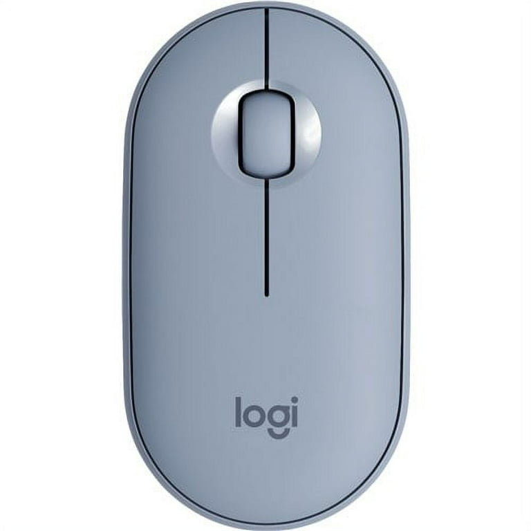 Logitech Pebble M350 Wireless Mouse - Blue Gray with High  