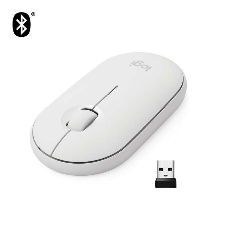 Logitech Pebble M350 Wireless Mouse with Bluetooth or USB - Silent  