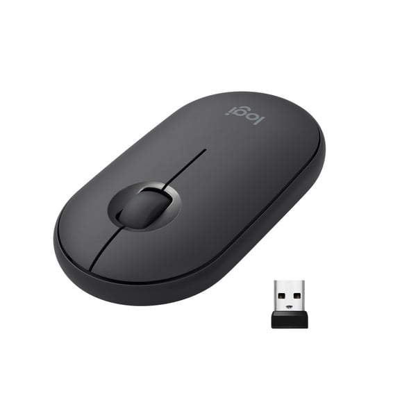 Logitech Pebble i345 Wireless Mouse for iPad, Graphite